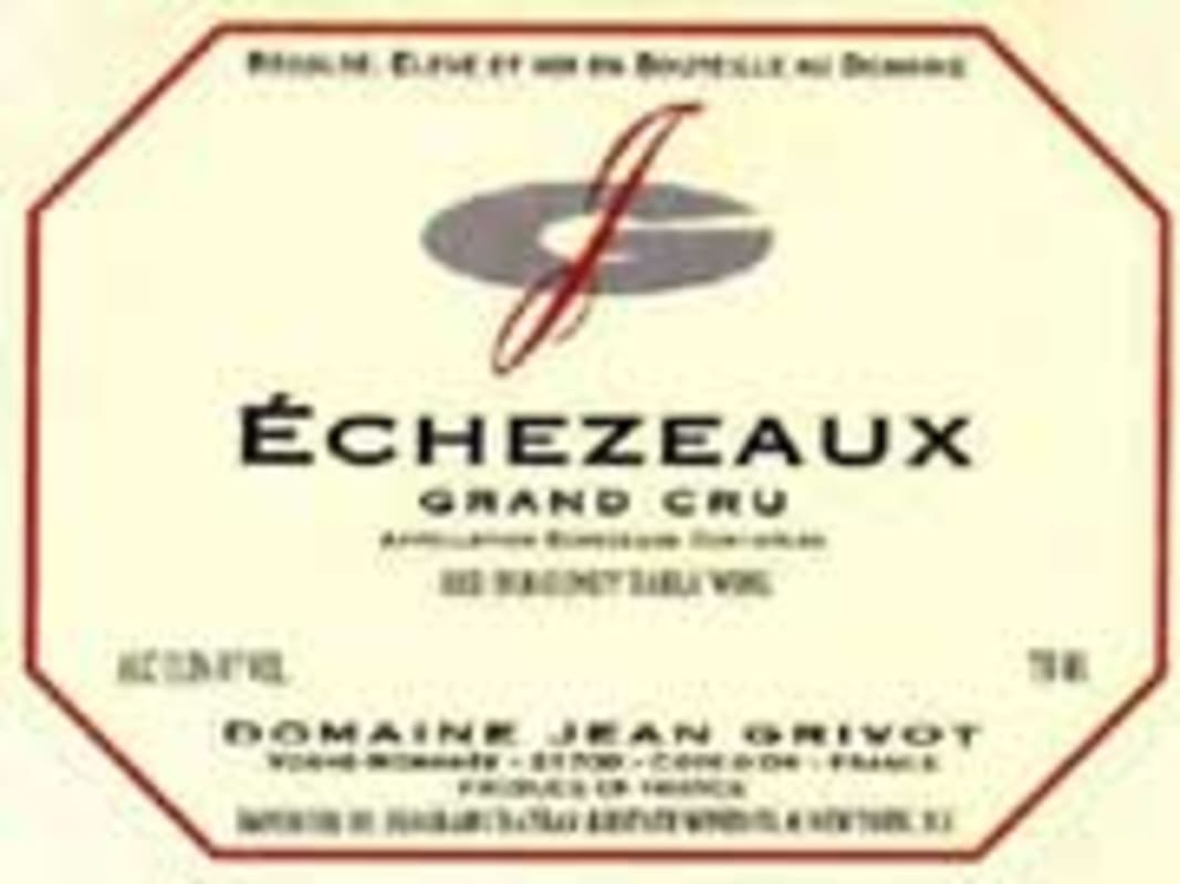 Domaine Jean Grivot Echezeaux Grand Cru 2004 Front Label