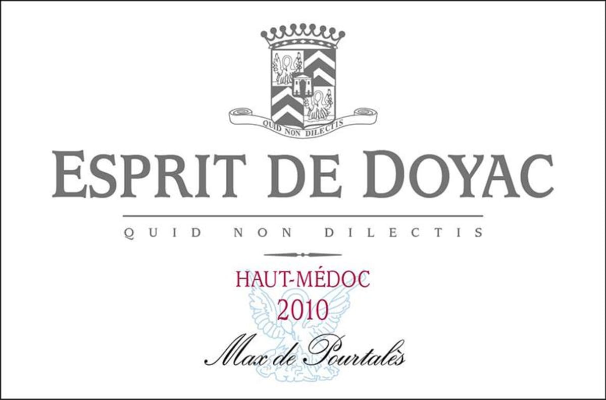Chateau Doyac Esprit de Doyac 2010 Front Label