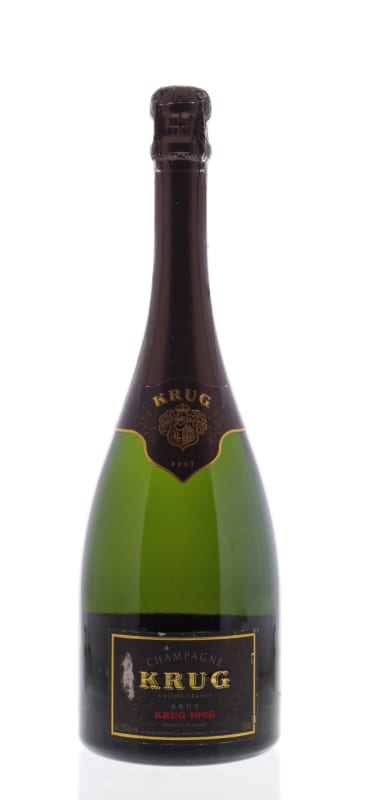 Krug Brut (scuffed label) 1996 Front Bottle Shot