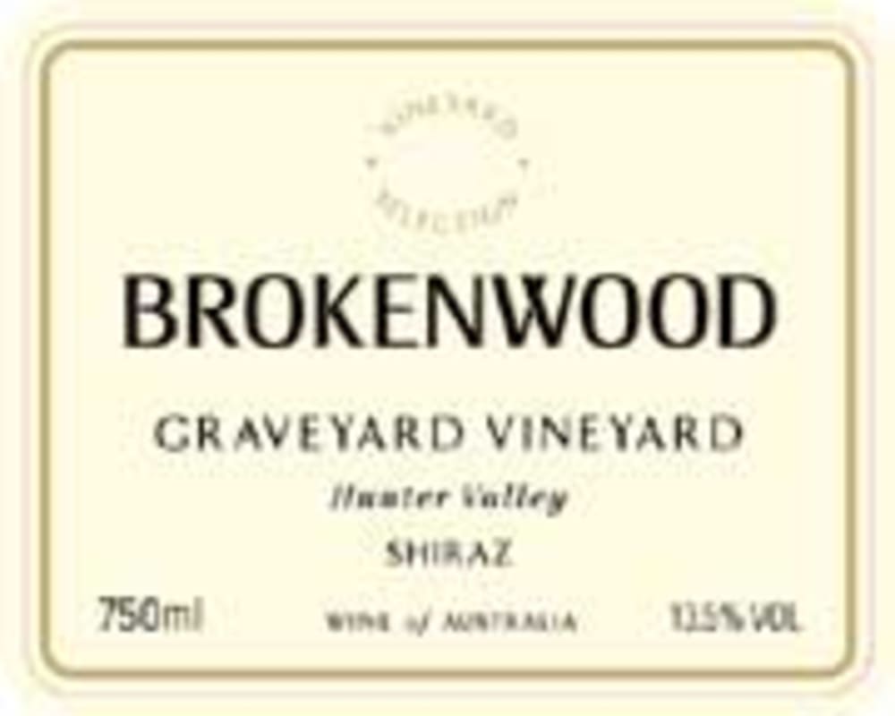 Brokenwood Graveyard Vineyard Shiraz 2002 Front Label