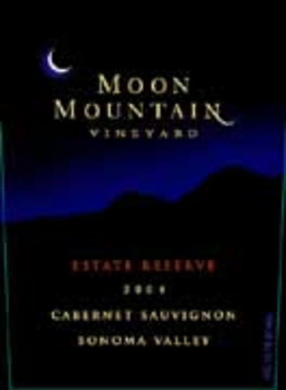 Moon Mountain Estate Reserve Cabernet Sauvignon 2004 Front Label