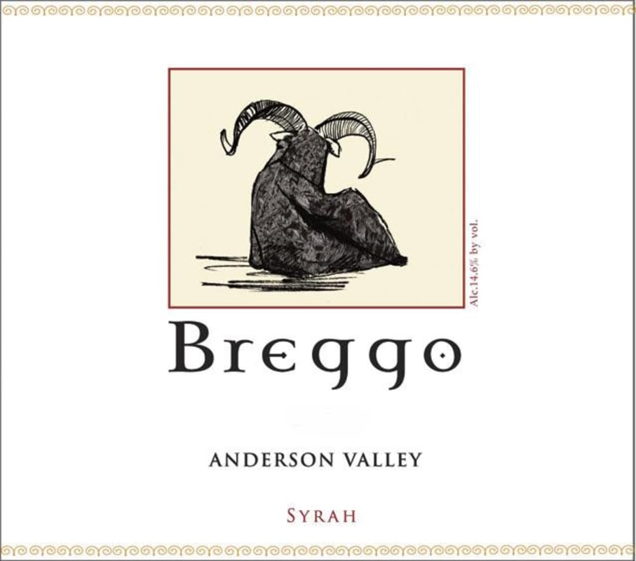 Breggo Cellars Syrah 2009 Front Label