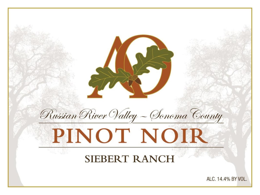 Ancient Oak Cellars Siebert Ranch Pinot Noir 2011 Front Label