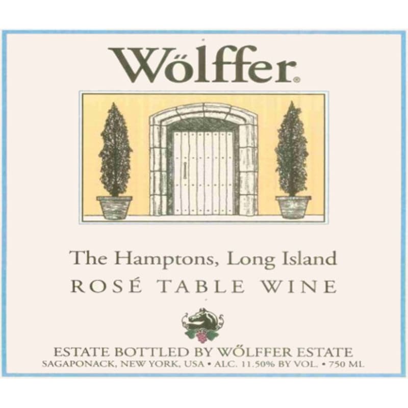 Wolffer Estate Rose 2006 Front Label