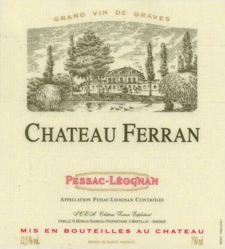 Chateau Ferran 2008 Front Label