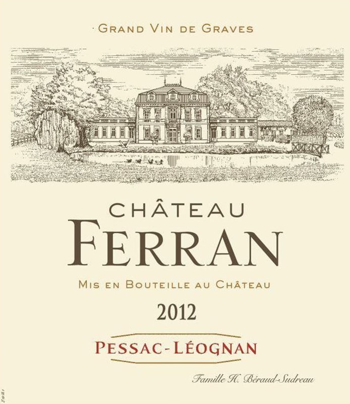 Chateau Ferran 2012 Front Label