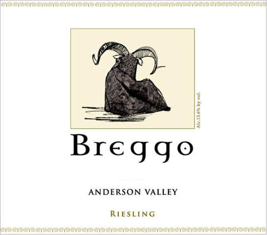 Breggo Cellars Riesling 2010 Front Label