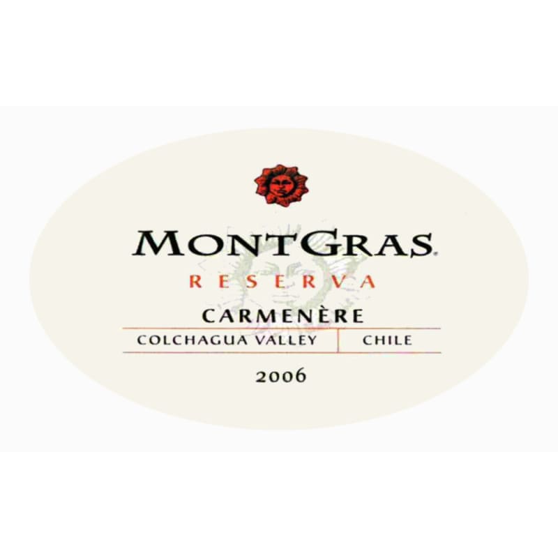 MontGras Reserva Carmenere 2006 Front Label
