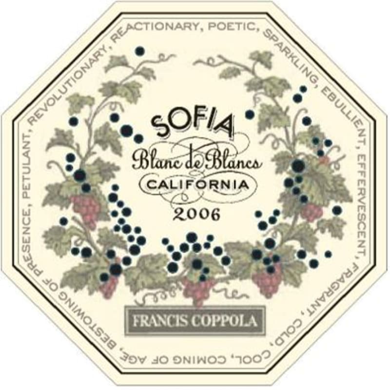 Francis Ford Coppola Sofia Blanc de Blancs 2006 Front Label