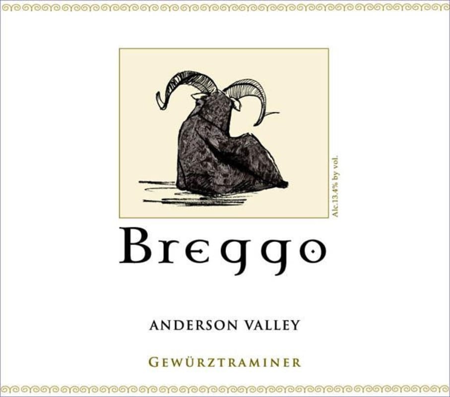 Breggo Cellars Gewurztraminer 2012 Front Label