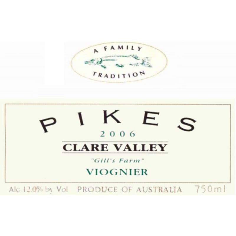 Pikes Gill's Farm Viognier 2006 Front Label