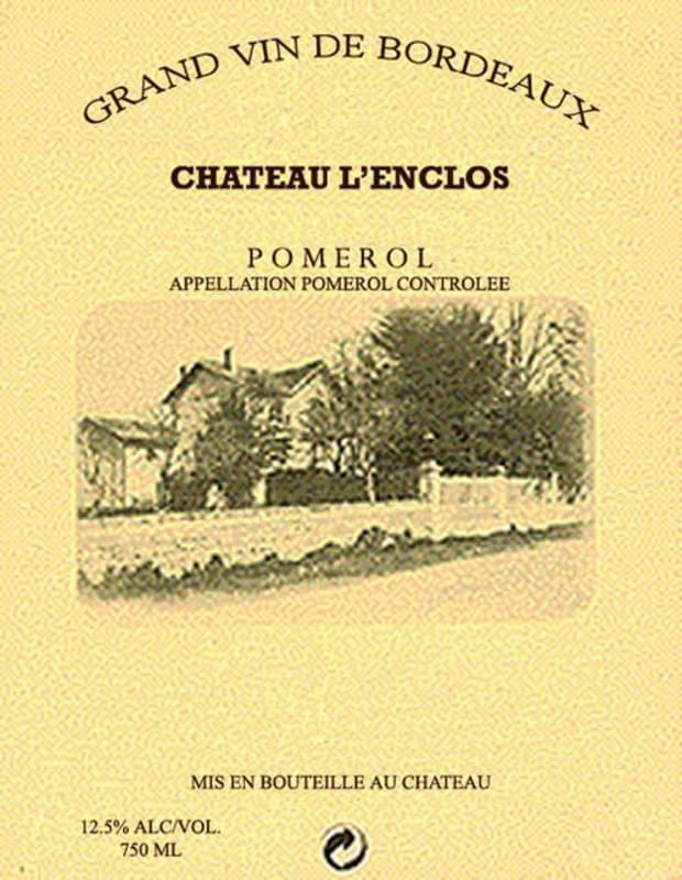 Chateau Fonplegade Chateau l'Enclos 1999 Front Label