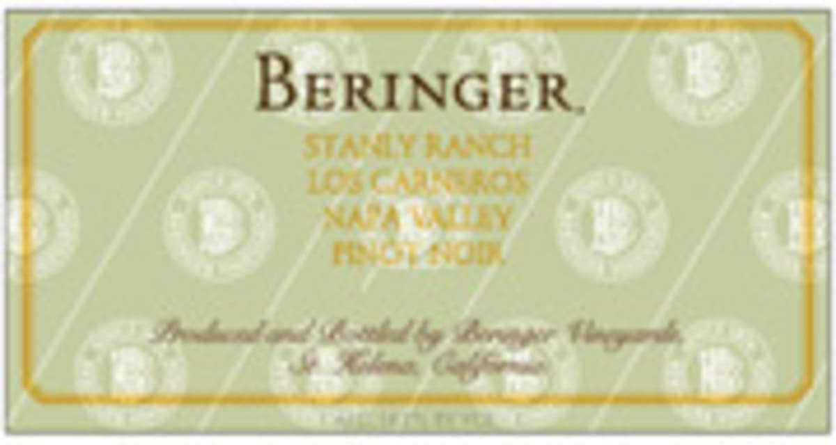Beringer Stanly Ranch Pinot Noir 2005 Front Label