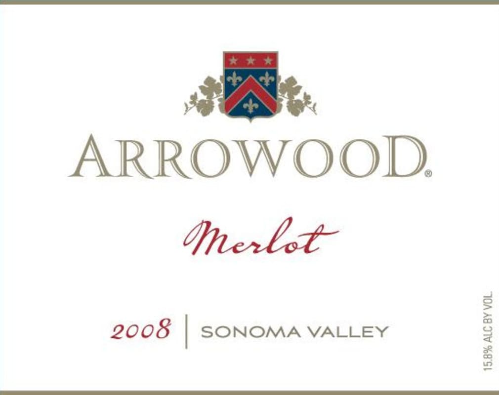 Arrowood Merlot 2008 Front Label
