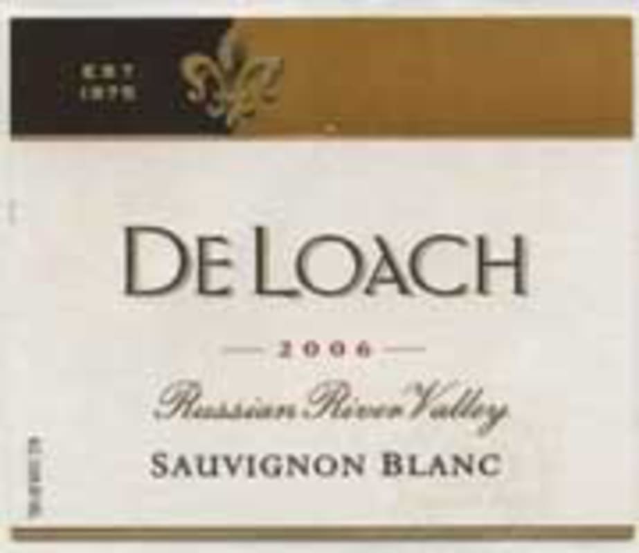 DeLoach Russian River Sauvignon Blanc 2006 Front Label