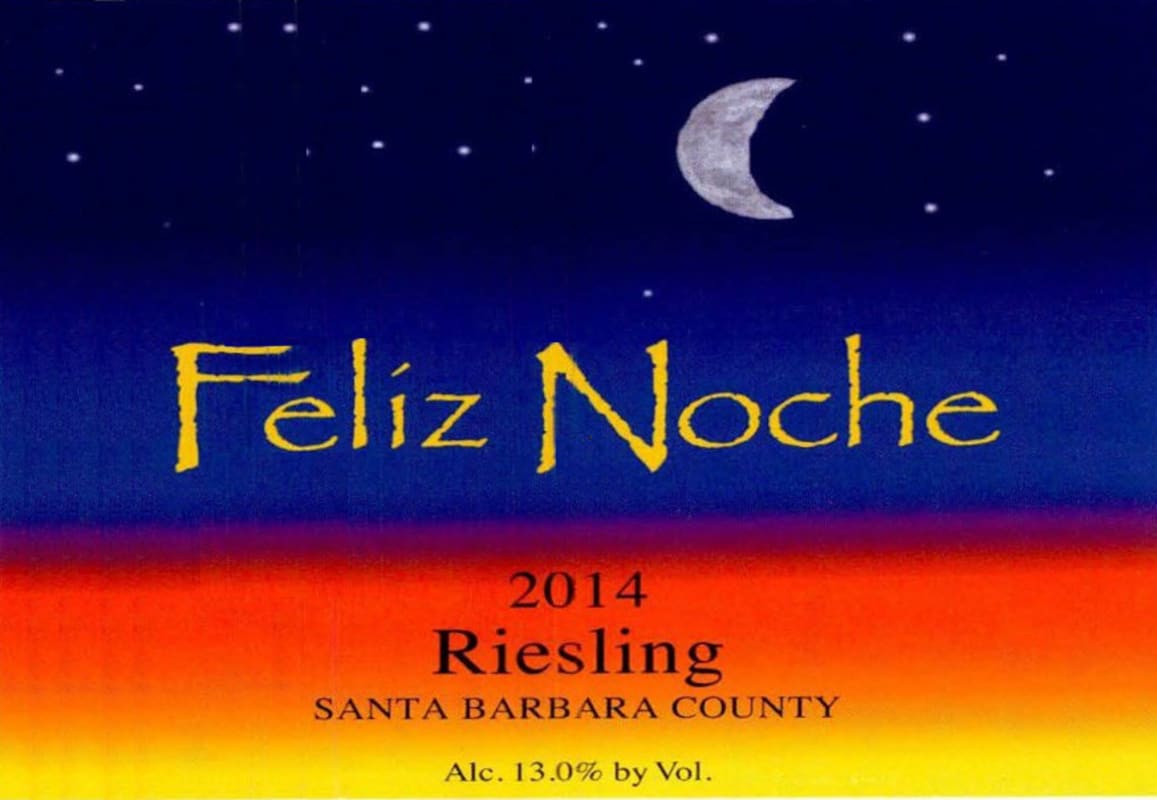 Feliz Noche Riesling 2014 Front Label
