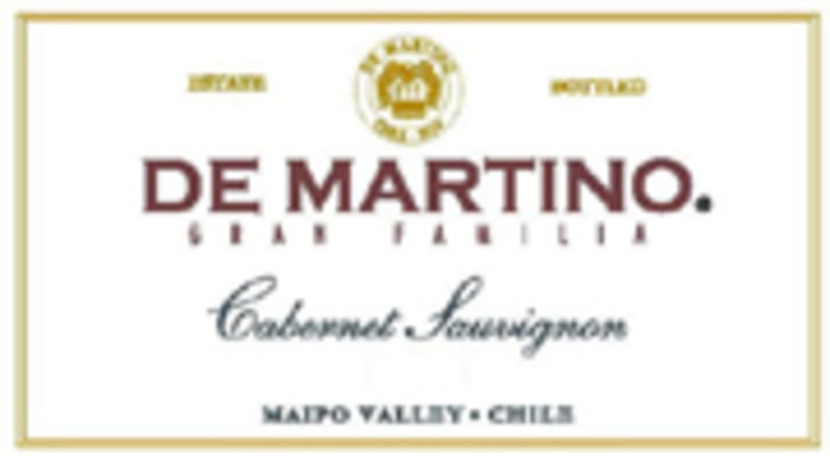De Martino Gran Familia Cabernet Sauvignon 2003 Front Label