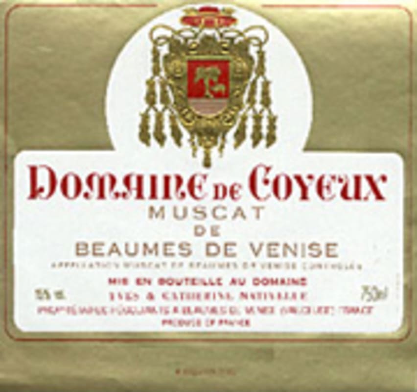 Domaine de Coyeux Muscat de Beaumes-de-Venise 2003 Front Label