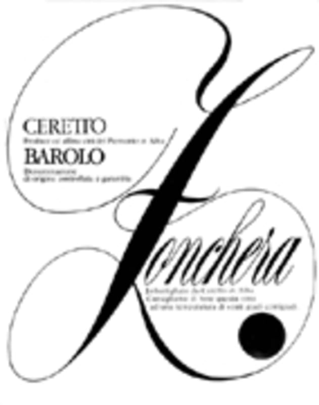 Ceretto Barolo Zonchera 2003 Front Label
