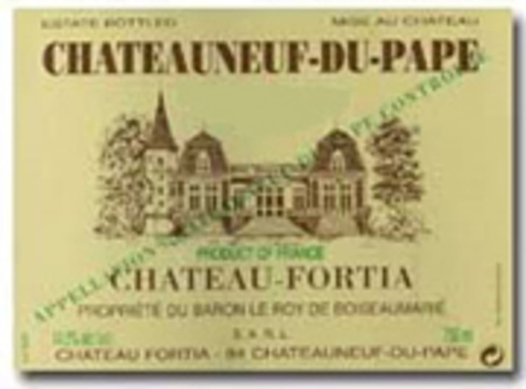 Chateau Fortia Tradition Chateauneuf-du-Pape 2005 Front Label