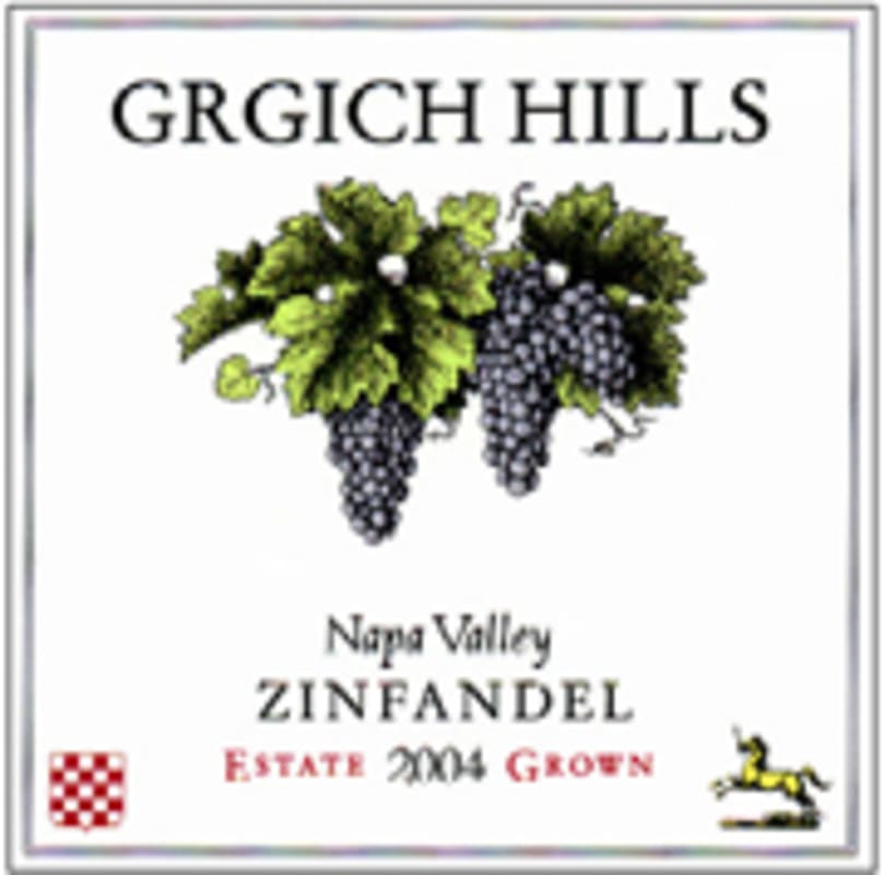 Grgich Hills Estate Zinfandel 2004 Front Label