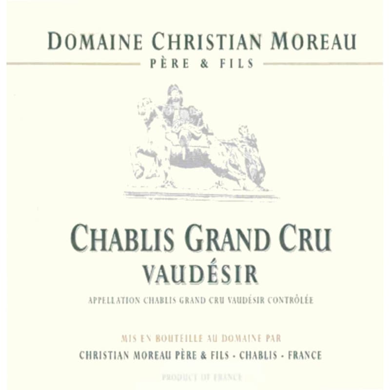 Christian Moreau Chablis Vaudesir Grand Cru 2005 Front Label
