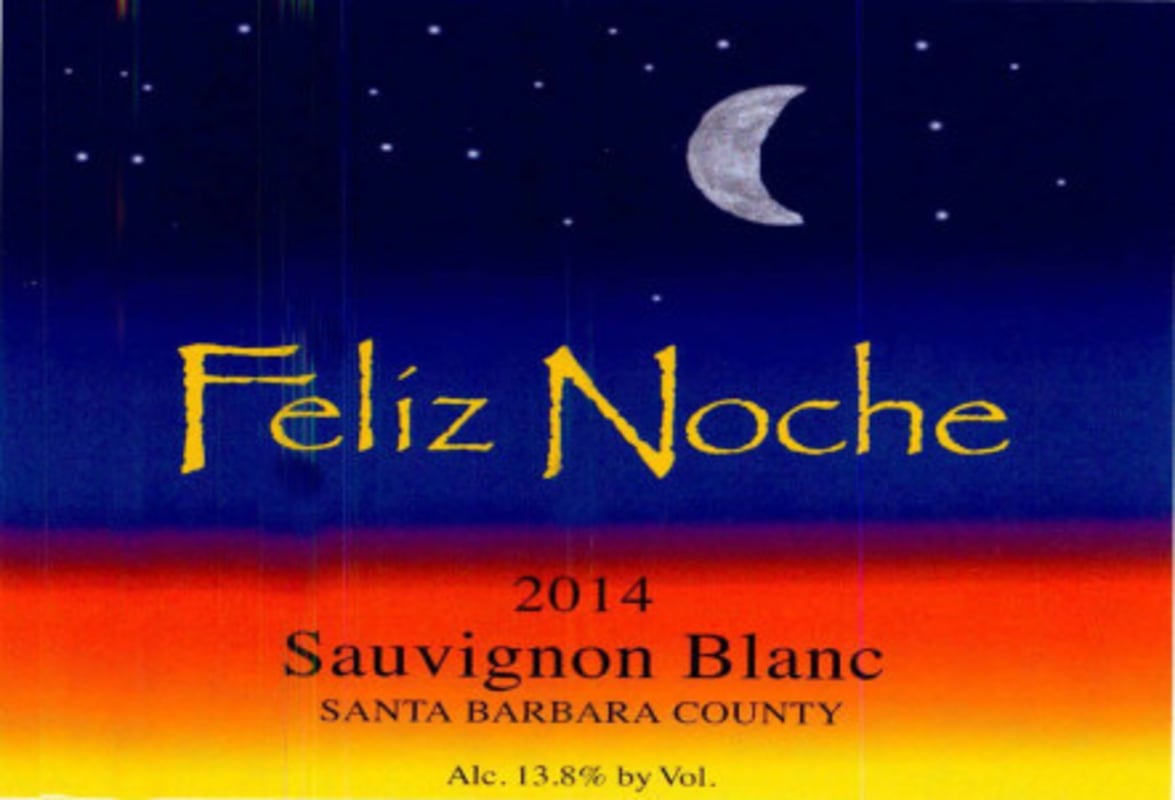 Feliz Noche Sauvignon Blanc 2014 Front Label