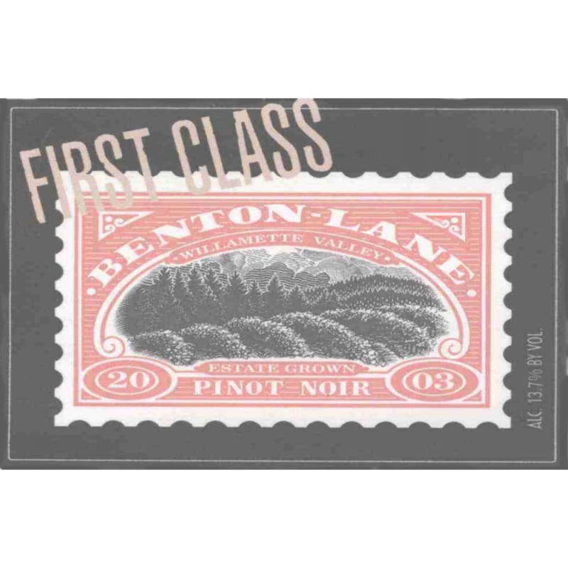 Benton Lane First Class Pinot Noir 2005 Front Label