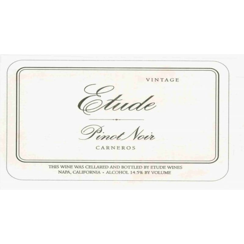 Etude Carneros Estate Pinot Noir 2005 Front Label