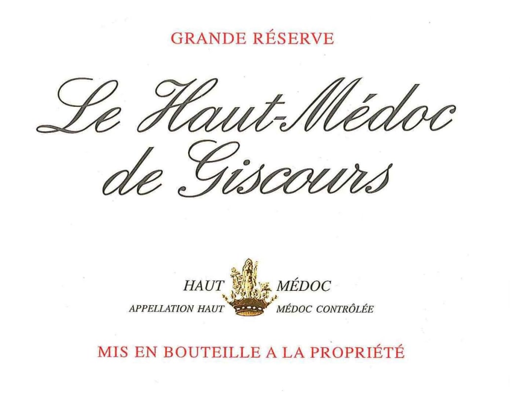 Chateau Giscours Le Haut-Medoc de Giscours 2007 Front Label