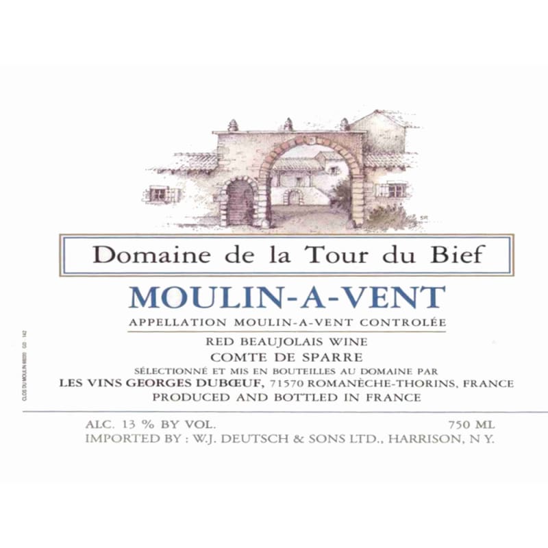 Duboeuf La Tour de Bief Moulin-a-Vent 2005 Front Label