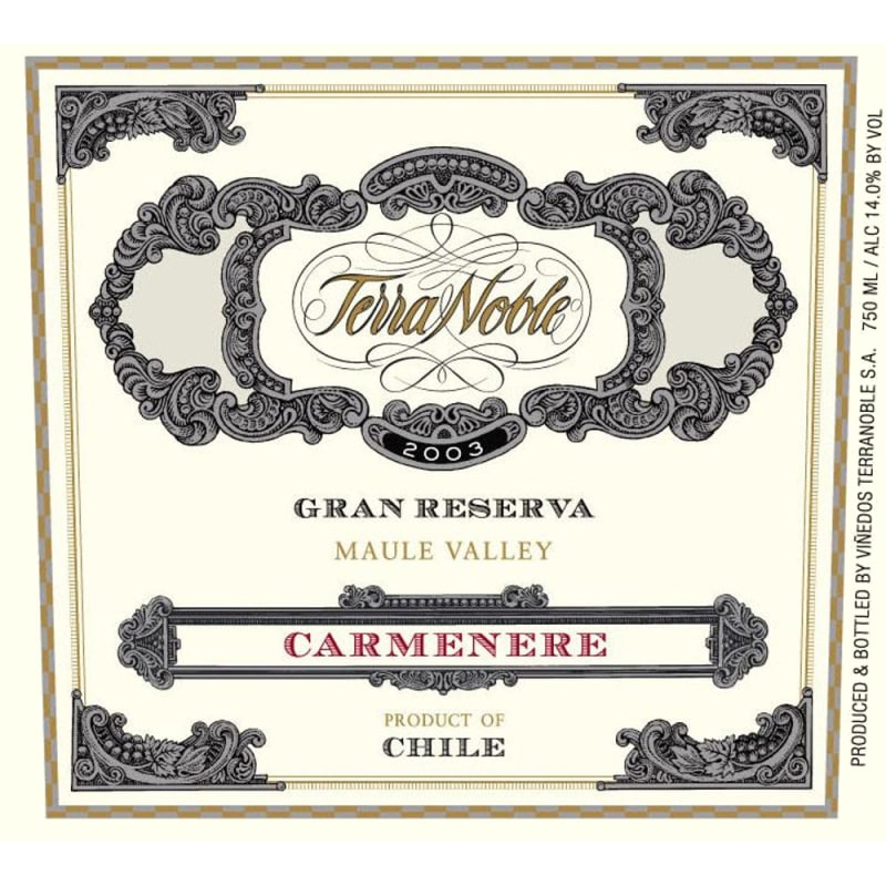 TerraNoble Gran Reserva Carmenere 2005 Front Label