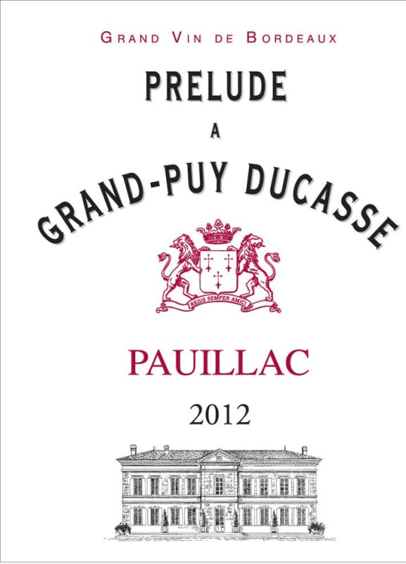 Chateau Grand-Puy-Ducasse Prelude 2012 Front Label