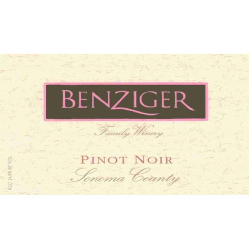 Benziger Pinot Noir 2005 Front Label