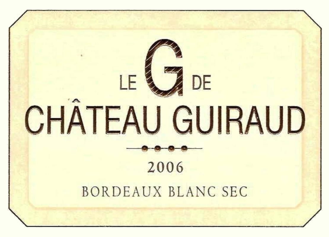 Chateau Guiraud Le G 2006 Front Label