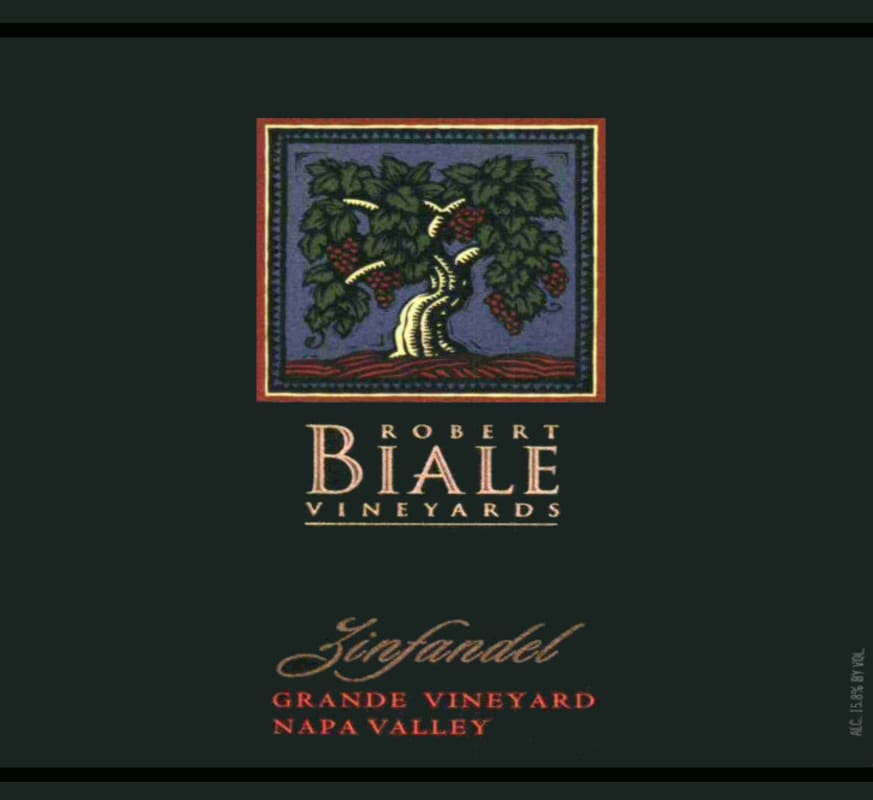 Robert Biale Vineyards Grande Vineyard Zinfandel 2007 Front Label