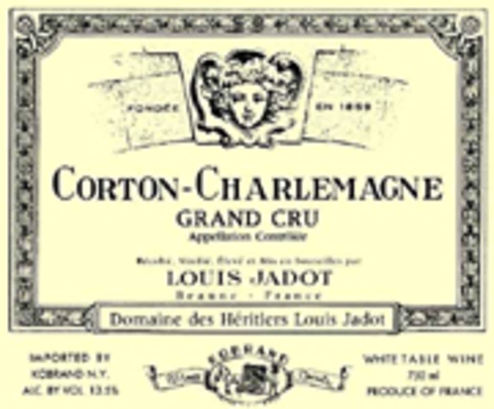 Louis Jadot Corton-Charlemagne Grand Cru 2003 Front Label