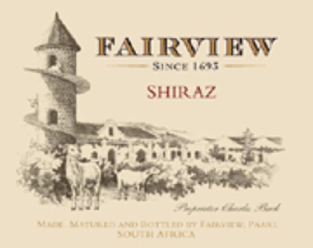 Fairview Shiraz 2004 Front Label