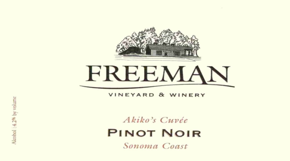 Freeman Akiko's Cuvee Pinot Noir 2007 Front Label
