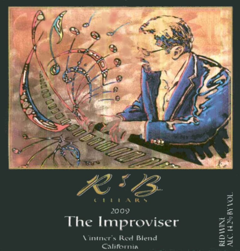 R & B Cellars The Improviser Red Blend 2009 Front Label
