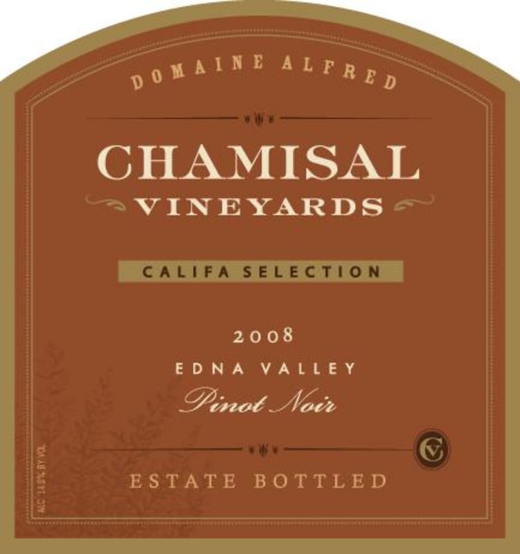 Chamisal Vineyards Califa Selection Pinot Noir 2008 Front Label
