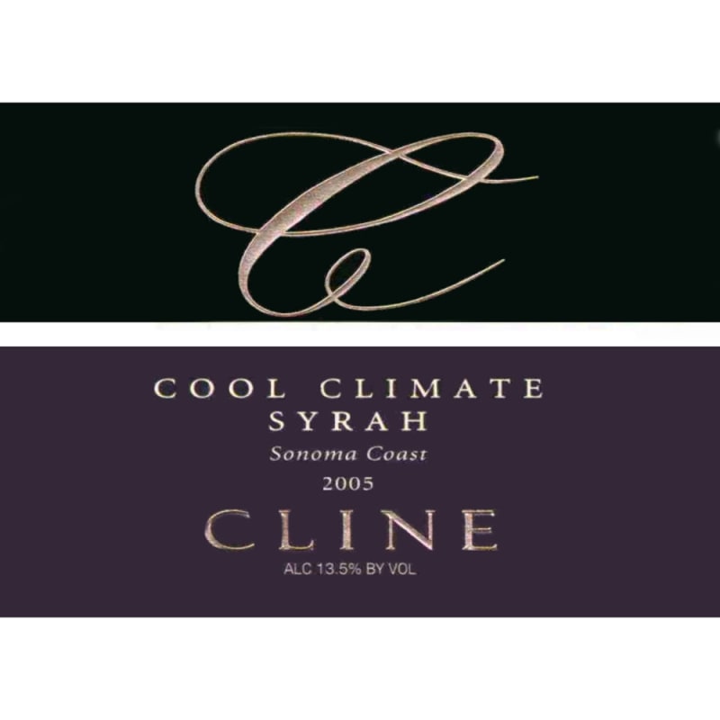 Cline Cool Climate Syrah 2005 Front Label