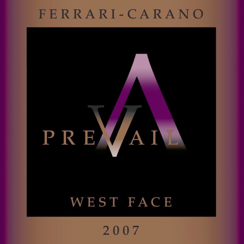 Ferrari-Carano Prevail West Face 2007 Front Label