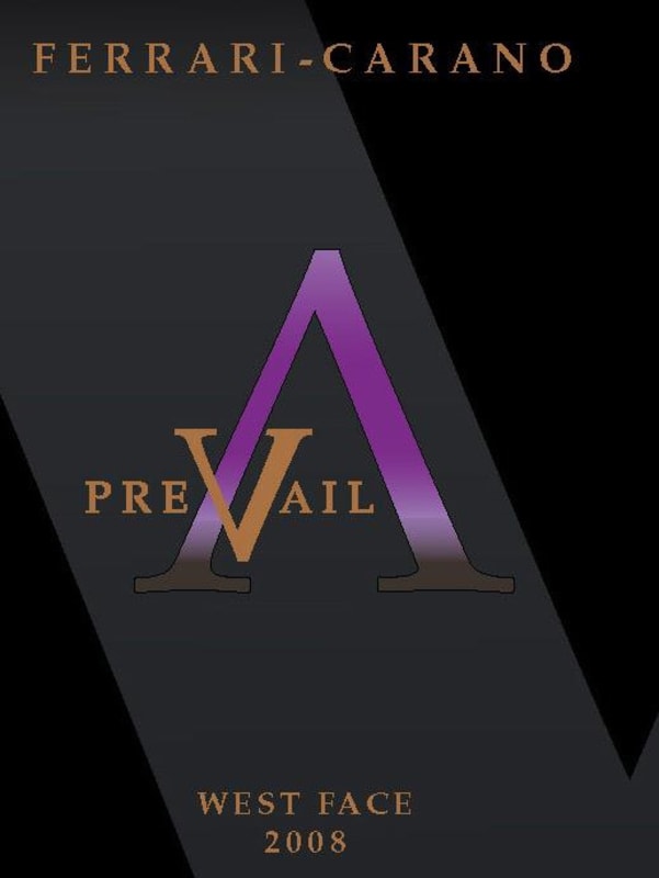 Ferrari-Carano Prevail West Face 2008 Front Label