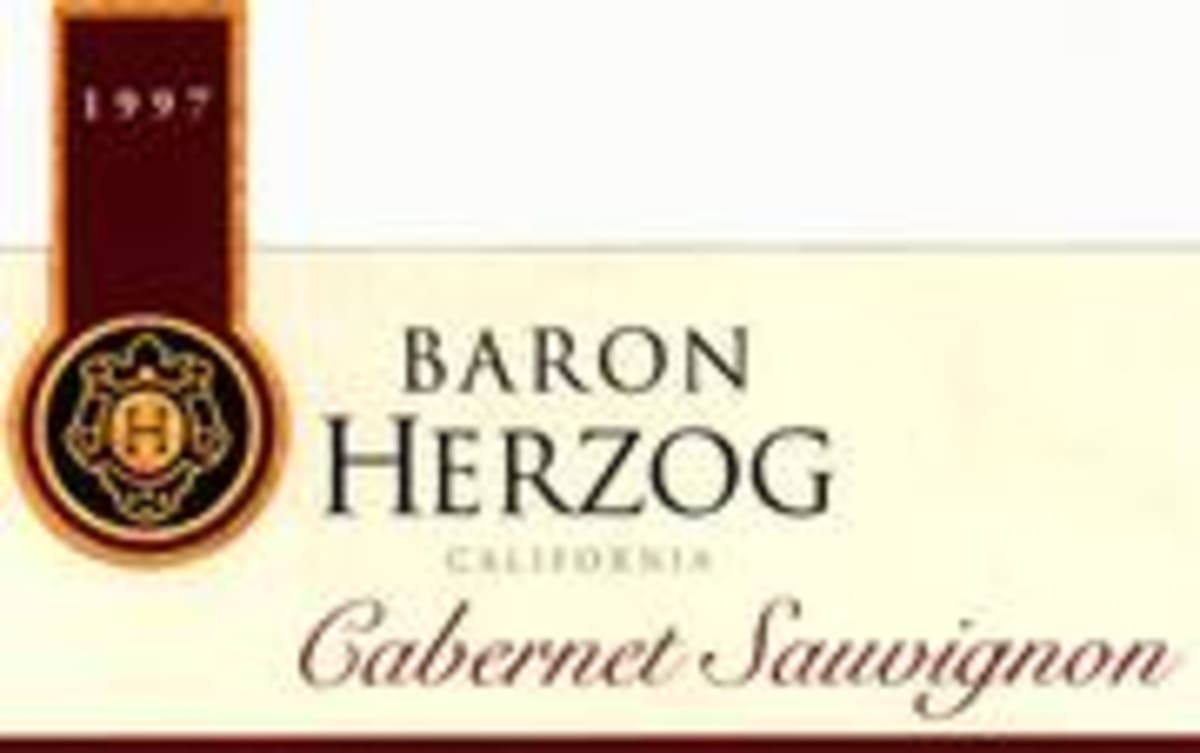 Baron Herzog Cabernet Sauvignon (OU Kosher) 1997 Front Label
