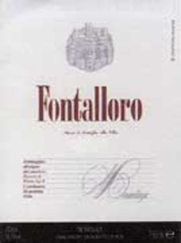 Felsina Fontalloro 2001 Front Label
