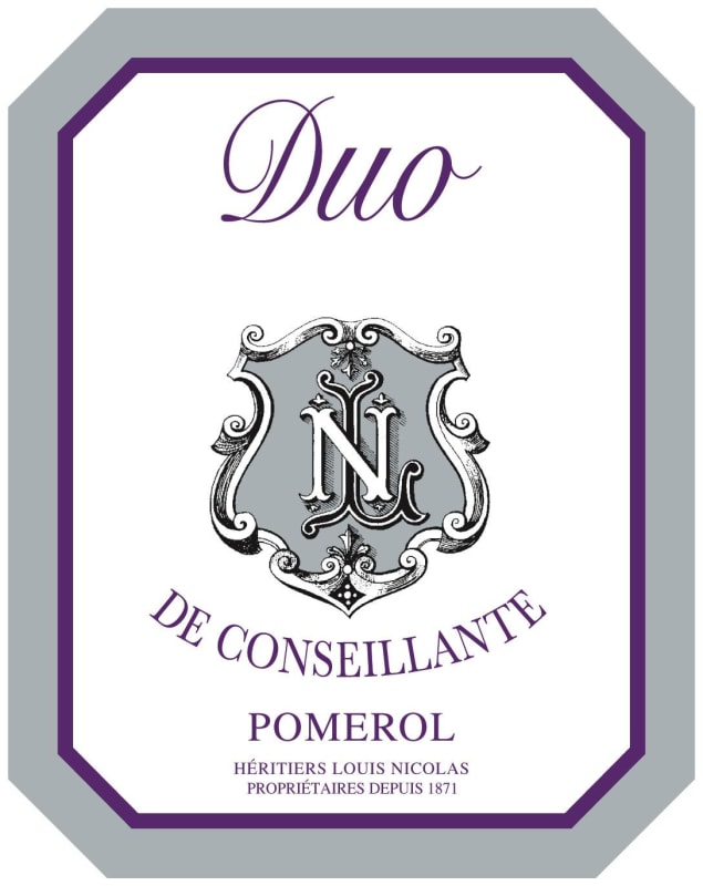 Chateau La Conseillante Duo de Conseillante 2014 Front Label