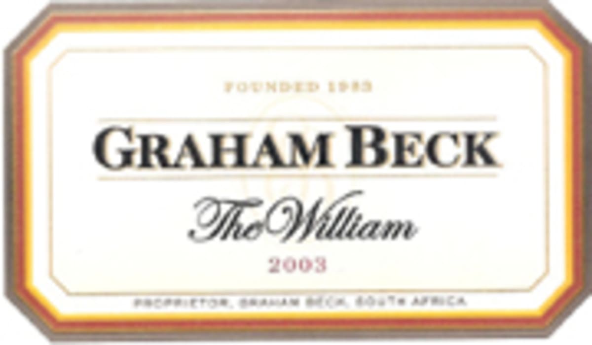 Graham Beck The William Cape Blend 2003 Front Label