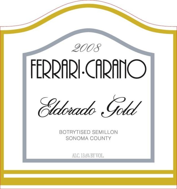 Ferrari-Carano Eldorado Gold 2008 Front Label