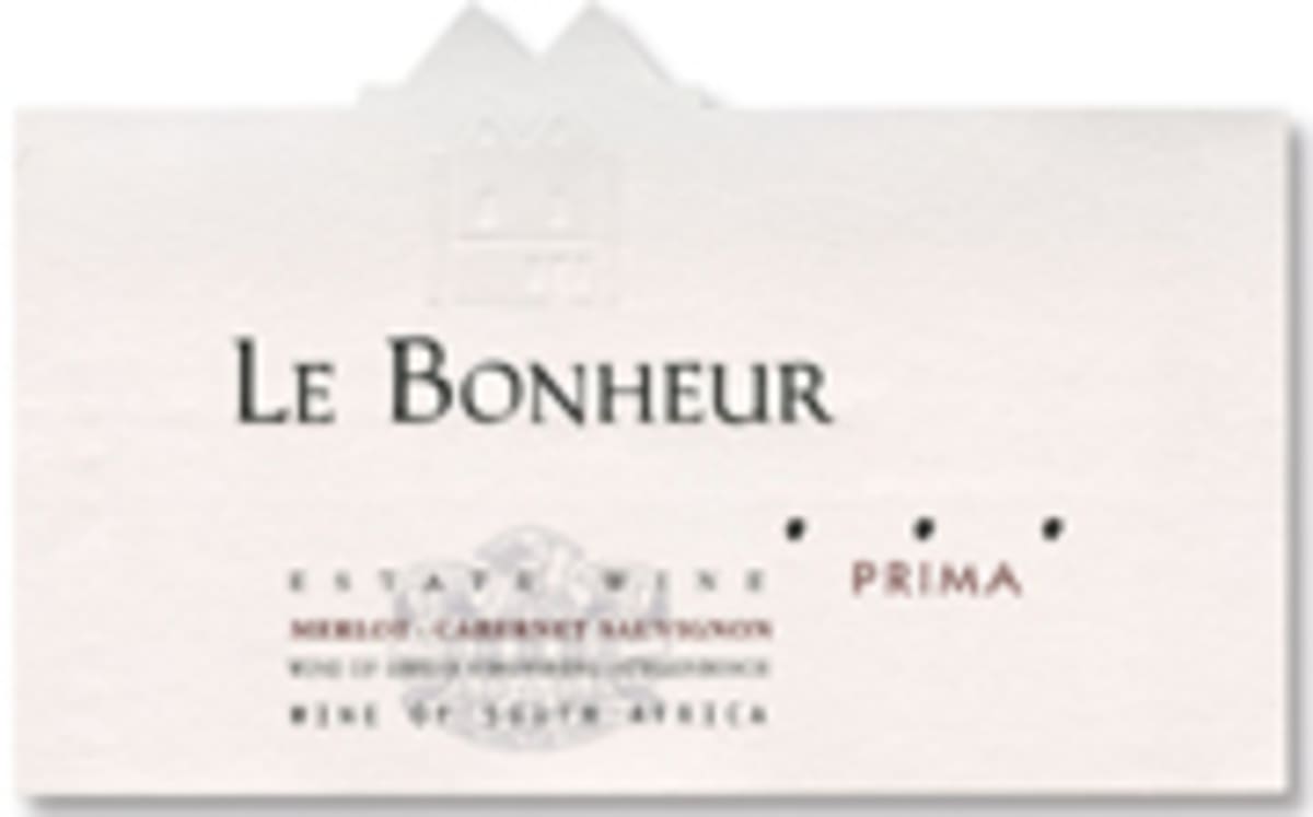 Le Bonheur Le Prima Red Blend 2001 Front Label